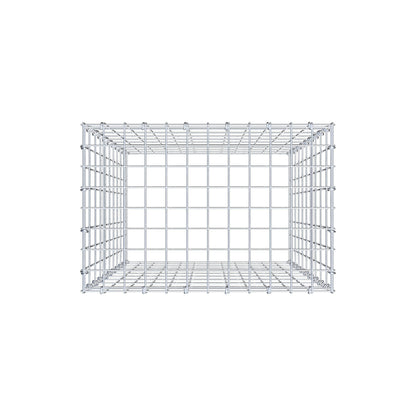 Gabbione aggiuntivo di tipo 3 100 cm x 60 cm x 40 cm (L x H x P), maglia 5 cm x 10 cm, anello a C