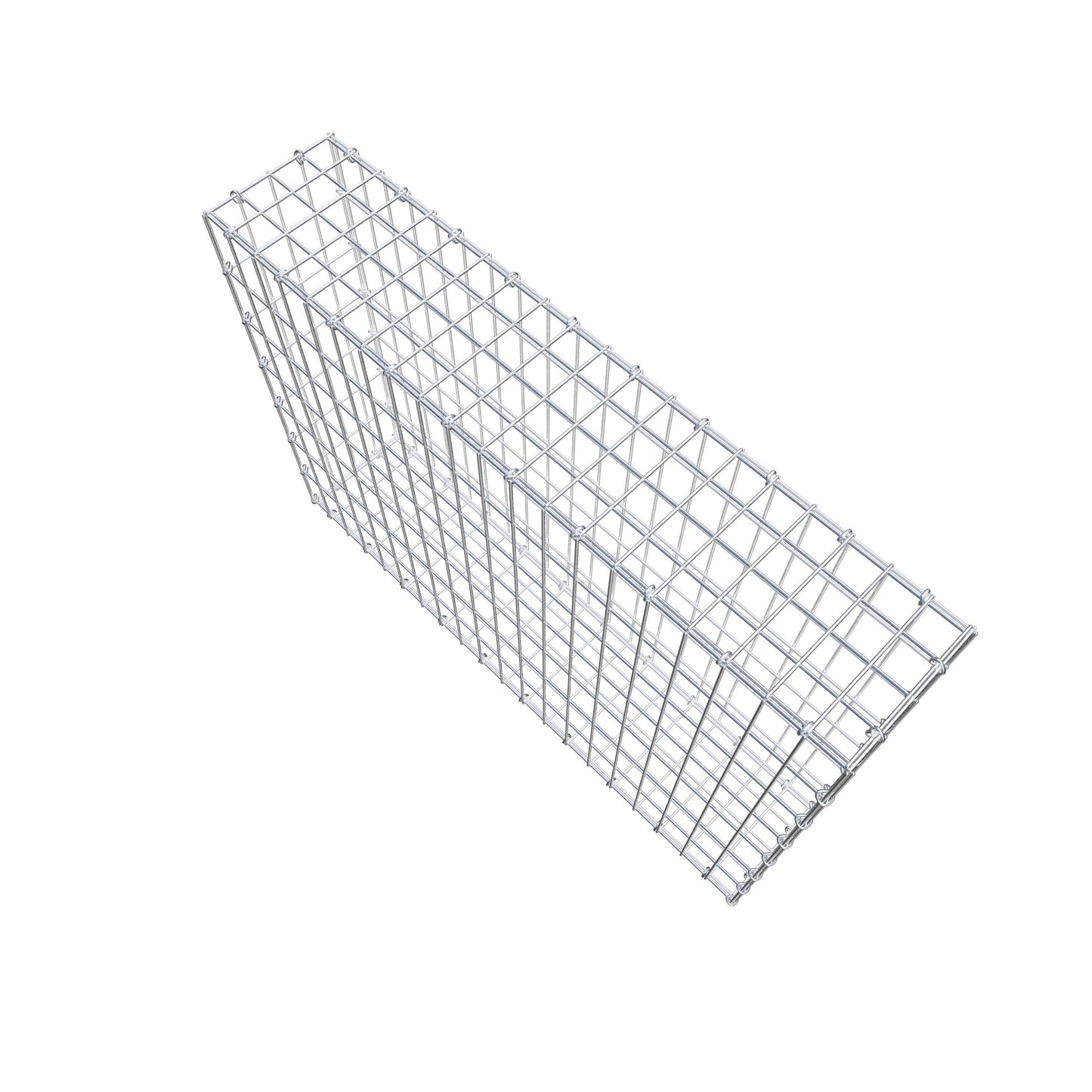Schanskorf 100 cm x 70 cm x 20 cm (L x H x D), maaswijdte 5 cm x 10 cm, C-ring