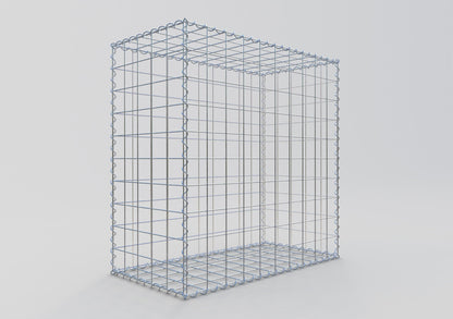 Gabion 100 cm x 100 cm x 50 cm (L x H x D), maskstorlek 10 cm x 10 cm, spiral