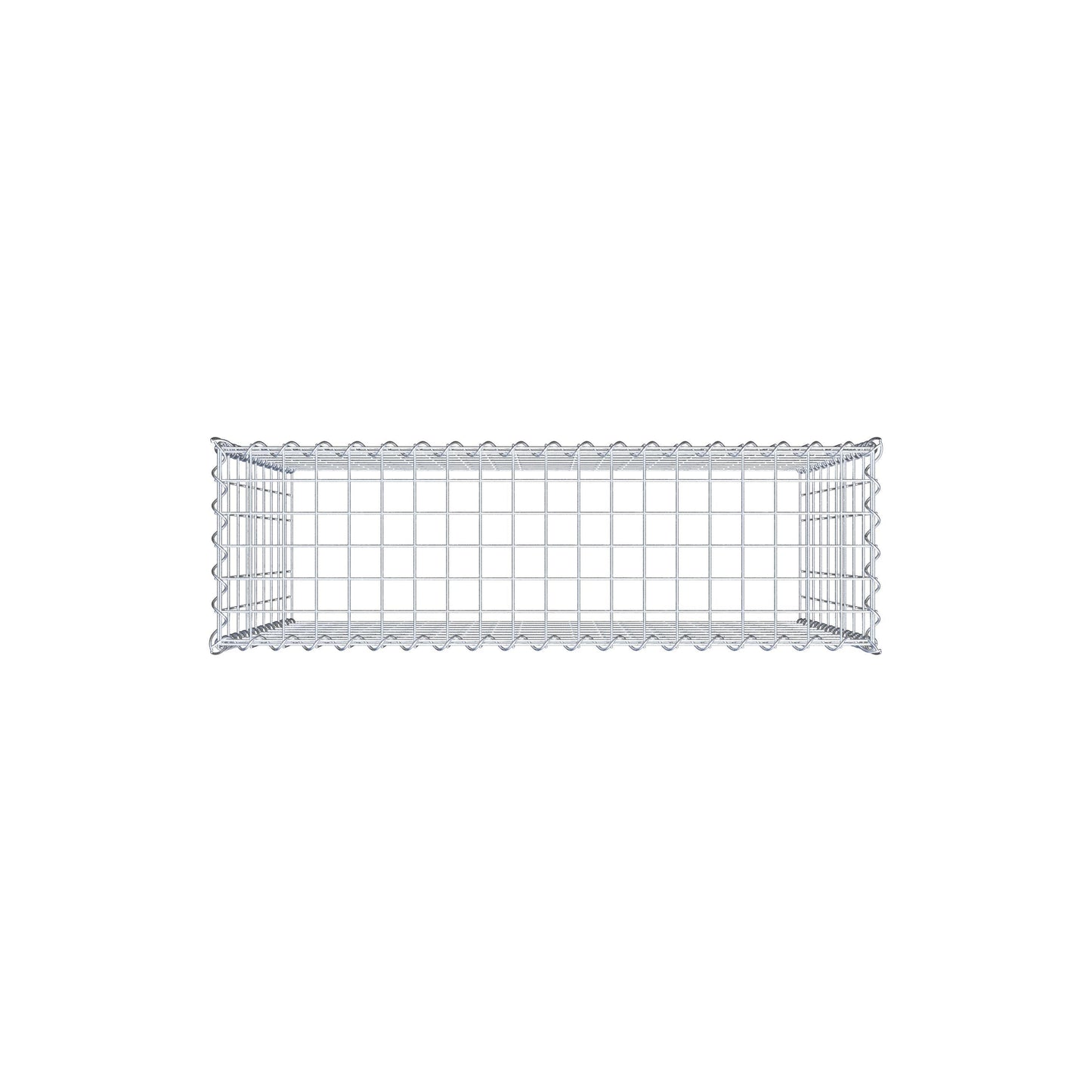 Gekweekte schanskorf type 3 100 cm x 90 cm x 30 cm (L x H x D), maaswijdte 5 cm x 10 cm, spiraal