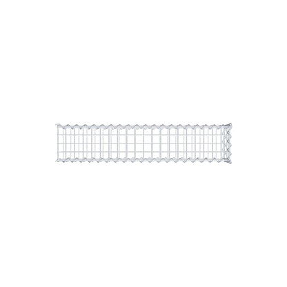 Gabion rapporté type 2 100 cm x 20 cm x 20 cm (L x H x P), mailles 5 cm x 10 cm, spirale