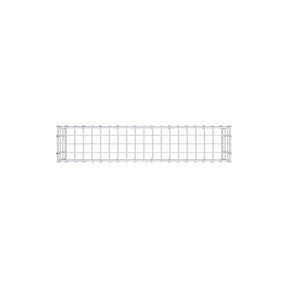 Monteret gabion type 3 100 cm x 30 cm x 20 cm (L x H x D), maskestørrelse 5 cm x 10 cm, C-ring