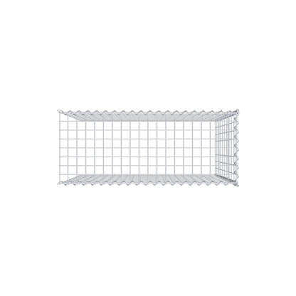 Add-on schanskorf type 4 100 cm x 100 cm x 40 cm (L x H x D), maaswijdte 5 cm x 10 cm, spiraalvormig