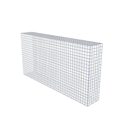 Bevestigbare schanskorf type 2 200 cm x 100 cm x 30 cm (L x H x D), maaswijdte 5 cm x 5 cm, C-ring