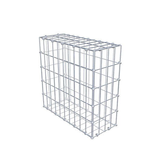 Gabbione 50 cm x 50 cm x 20 cm (L x H x P), maglia 5 x 10 cm, anello a spirale