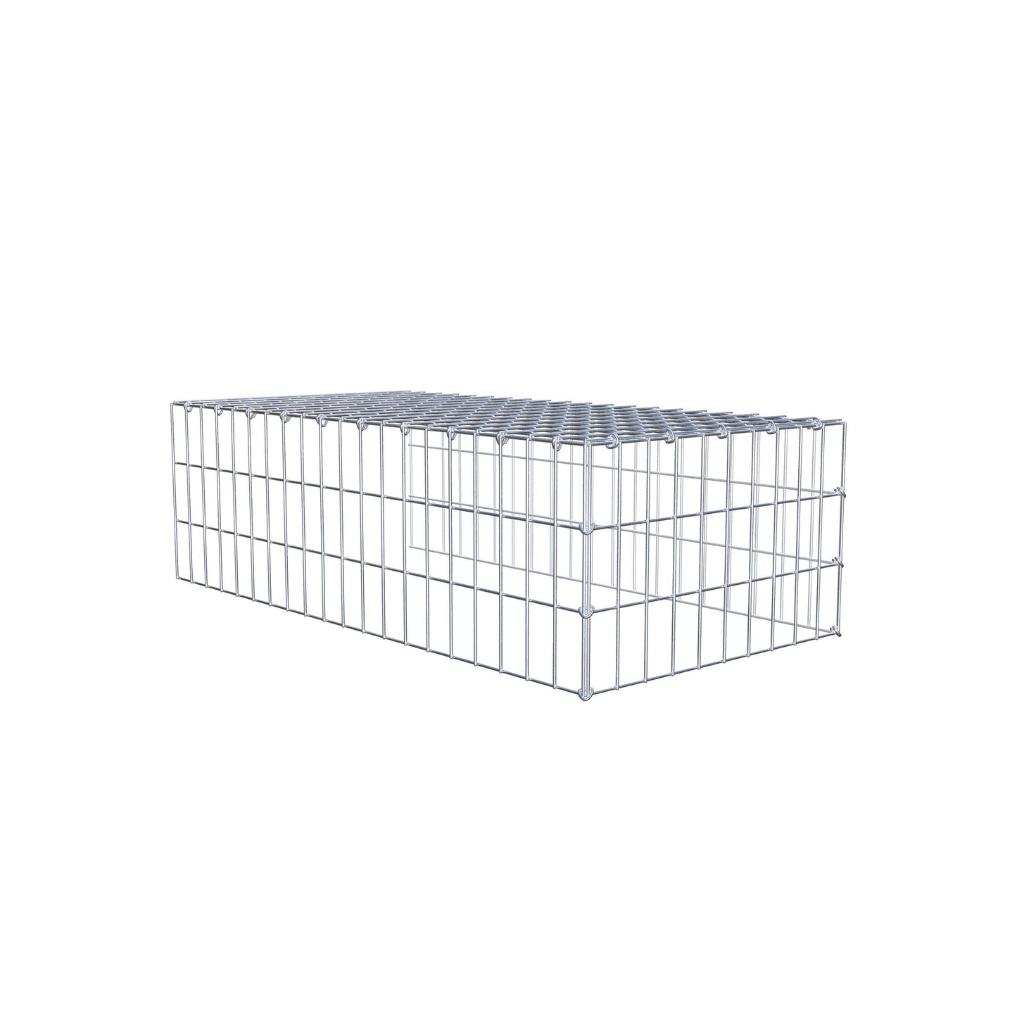 Pila adicional tipo 4 100 cm x 30 cm x 50 cm (L x A x P), malla 5 cm x 10 cm, anillo en C