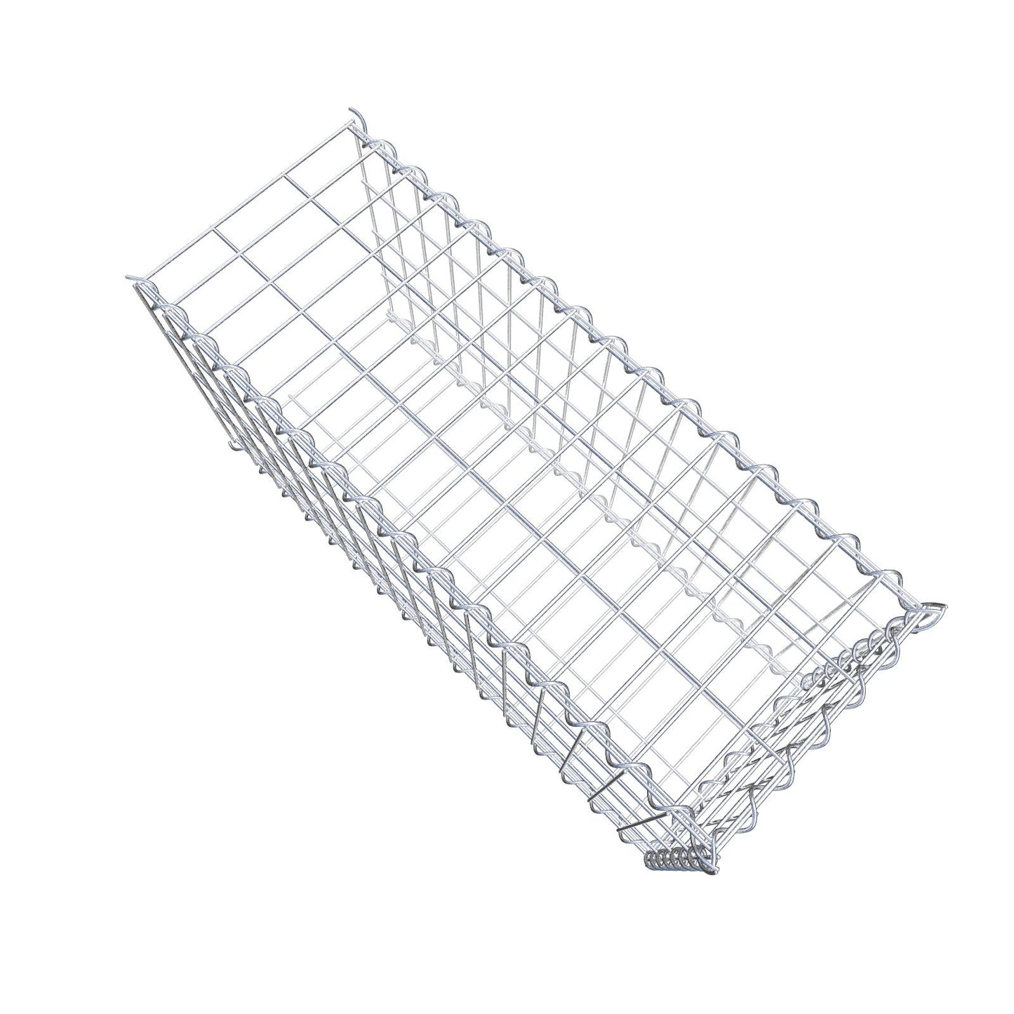 Add-on schanskorf type 2 80 cm x 40 cm x 30 cm (L x H x D), maaswijdte 5 cm x 10 cm, spiraalvormig