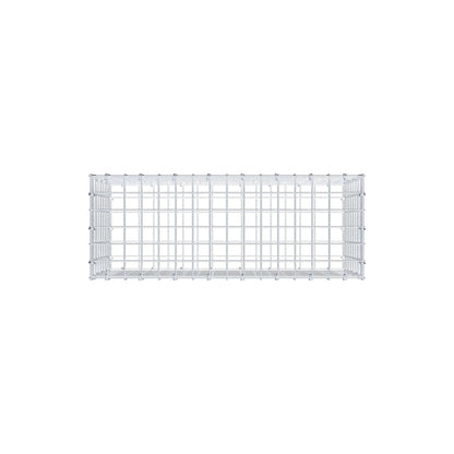 Gabbione 80 cm x 40 cm x 30 cm (L x H x P), maglia 5 cm x 5 cm, anello a C