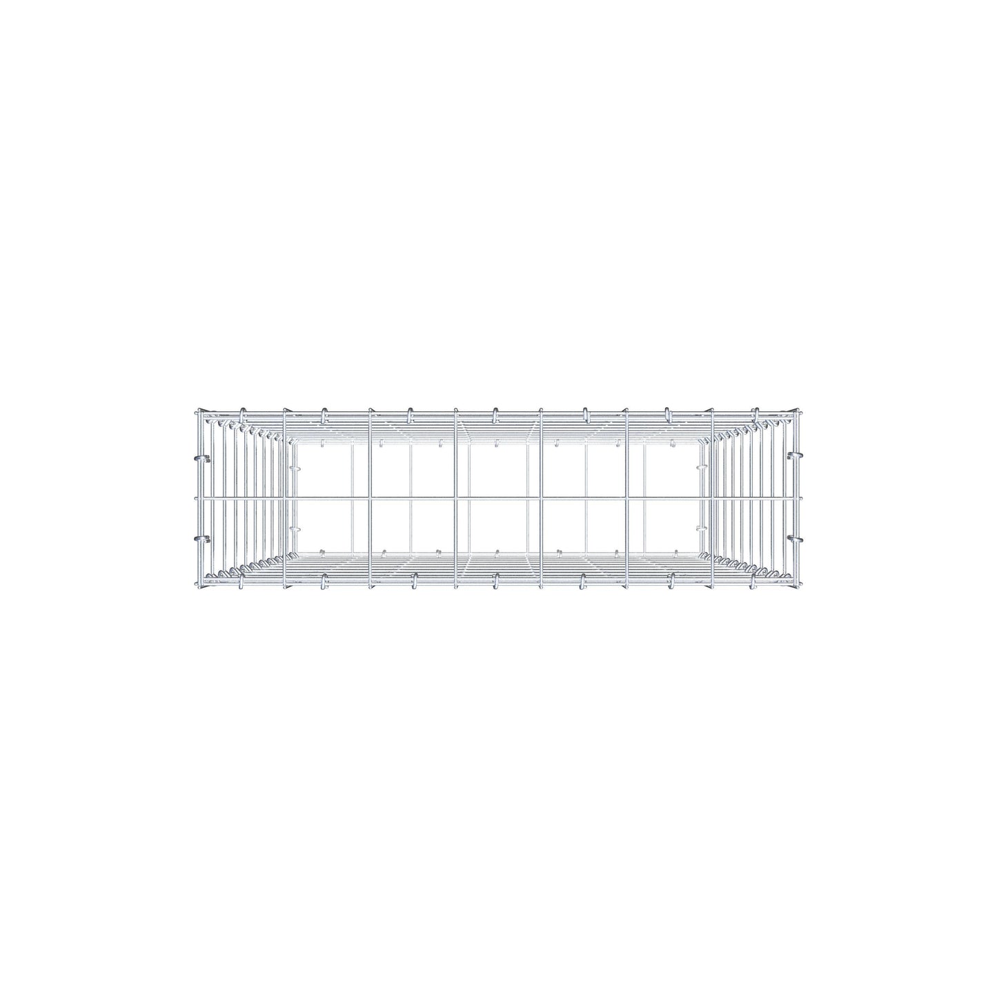 Gabion 100 cm x 70 cm x 20 cm (L x H x P), maille 10 cm x 10 cm, anneau en C