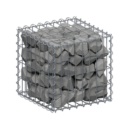 Gabione 40 cm x 40 cm x 40 cm (L x H x T), Maschenweite 5 cm x 10 cm, Spirale