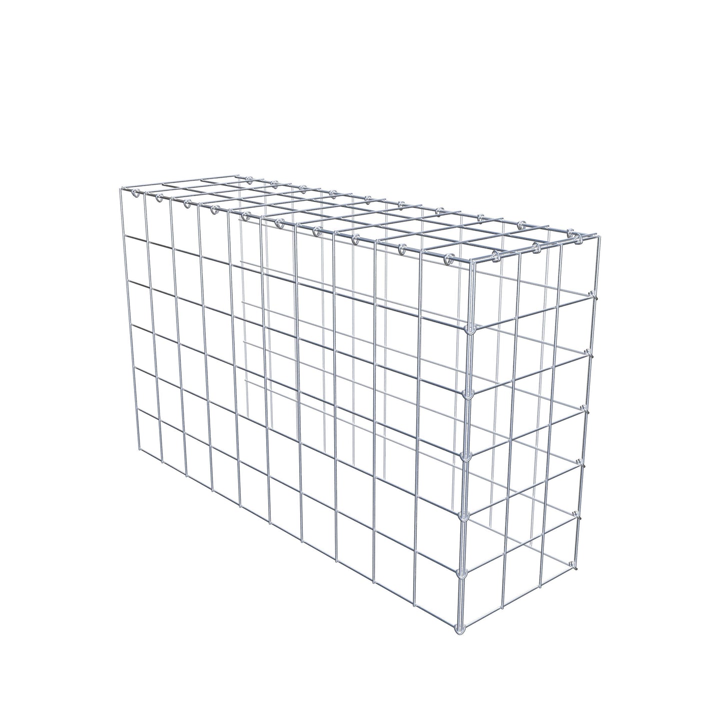 Gavión adicional tipo 4 100 cm x 60 cm x 30 cm (L x A x P), malla 10 cm x 10 cm, anillo en C