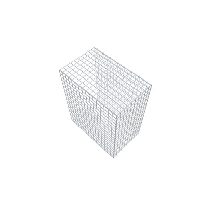 Opbouw schanskorf type 2 100 cm x 80 cm x 50 cm (L x H x D), maaswijdte 5 cm x 5 cm, C-ring