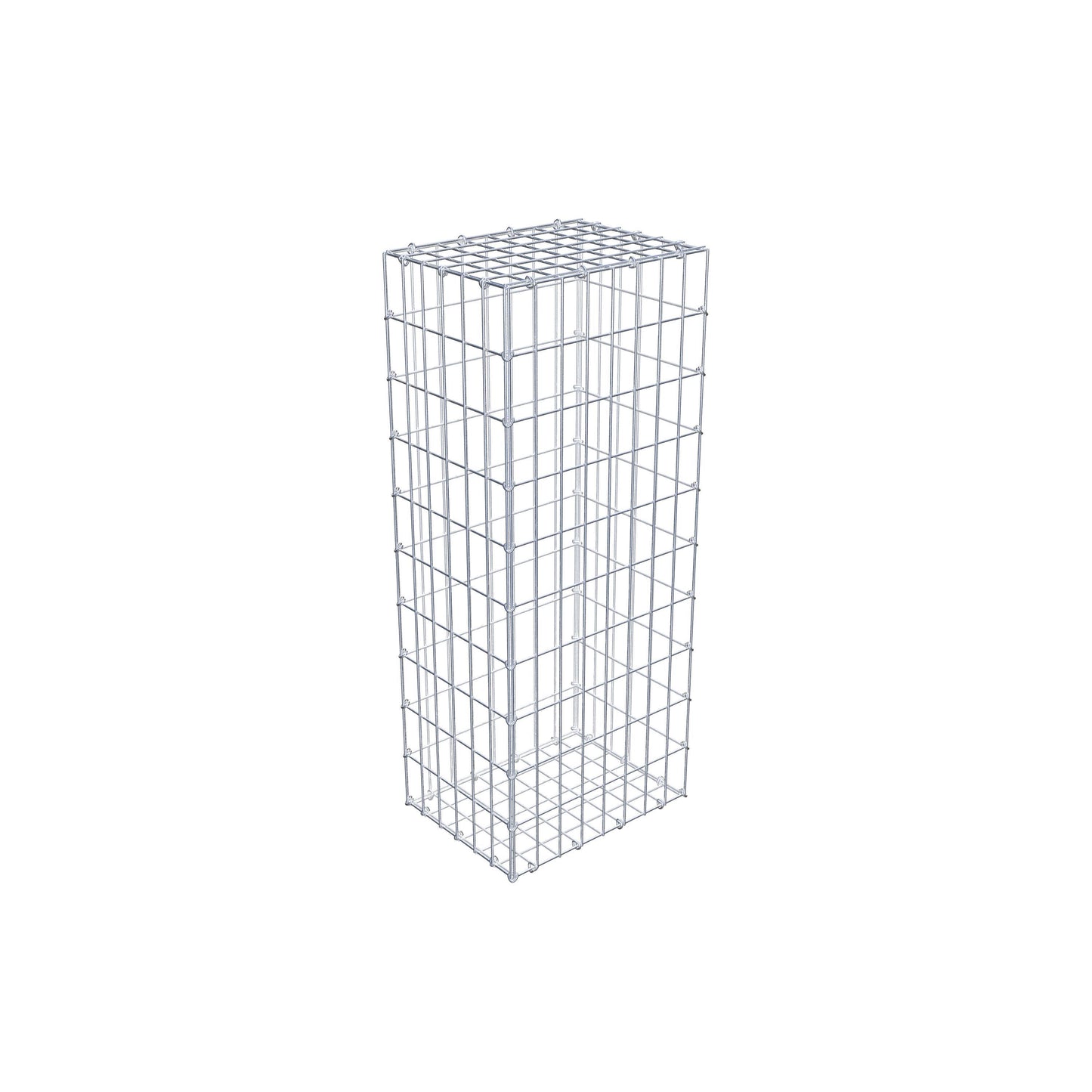 Gabião 100 cm x 30 cm x 40 cm (C x A x P), malhagem 5 cm x 10 cm, anel C