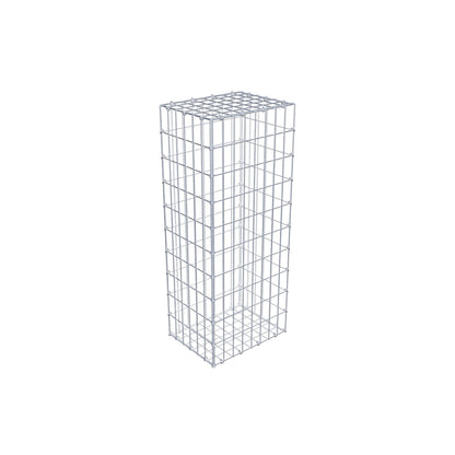 Gabião 100 cm x 30 cm x 40 cm (C x A x P), malhagem 5 cm x 10 cm, anel C