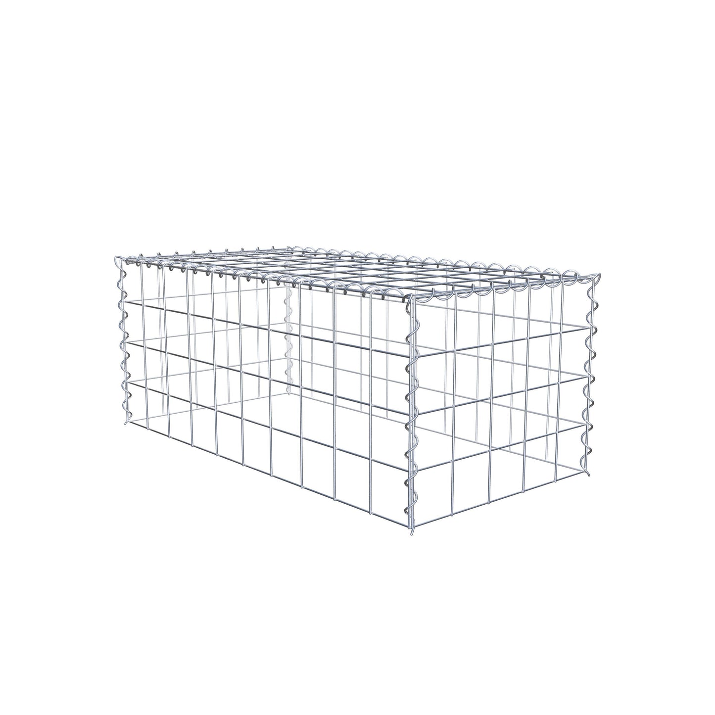 Add-on schanskorf type 3 100 cm x 40 cm x 50 cm (L x H x D), maaswijdte 10 cm x 10 cm, spiraal