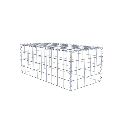 Add-on schanskorf type 3 100 cm x 40 cm x 50 cm (L x H x D), maaswijdte 10 cm x 10 cm, spiraal