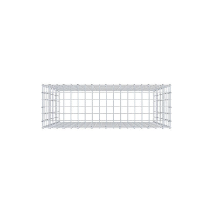 Monteret gabion type 3 100 cm x 90 cm x 30 cm (L x H x D), maskestørrelse 5 cm x 10 cm, C-ring