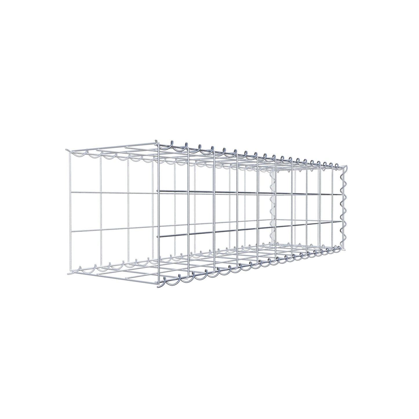 Add-on schanskorf type 2 100 cm x 30 cm x 30 cm (L x H x D), maaswijdte 10 cm x 10 cm, spiraal