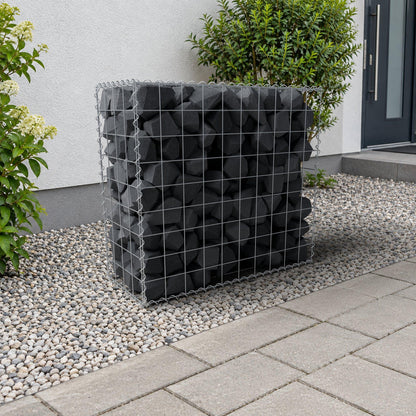 Gabbione 100 cm x 90 cm x 40 cm (L x H x P), maglia 10 cm x 10 cm, spirale