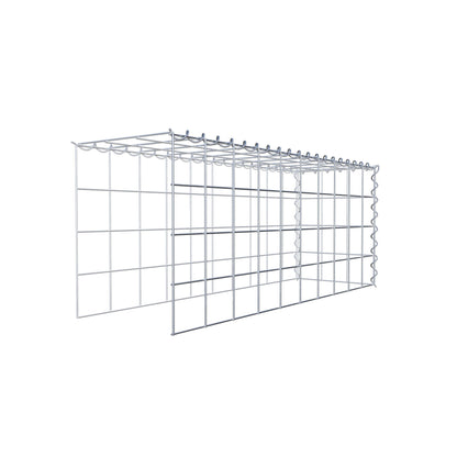 Anbaugabione Typ 4 100 cm x 40 cm x 30 cm (L x H x T), Maschenweite 10 cm x 10 cm, Spirale
