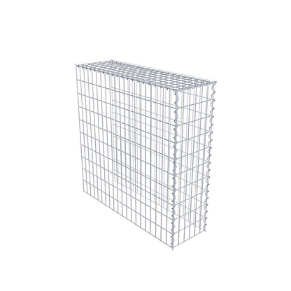 Gabião tipo 4 100 cm x 100 cm x 30 cm (C x A x P), malhagem 5 cm x 10 cm, espiral