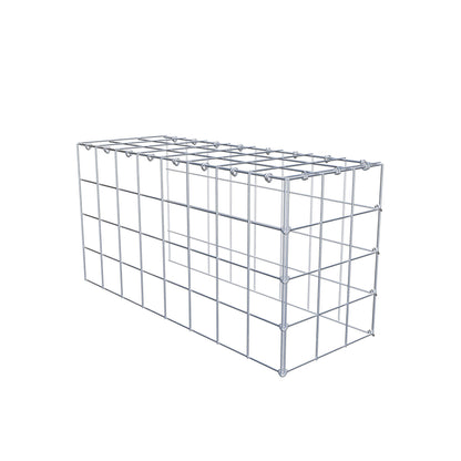 Extra gabion typ 4 80 cm x 40 cm x 30 cm (L x H x D), maskstorlek 10 cm x 10 cm, C-ring