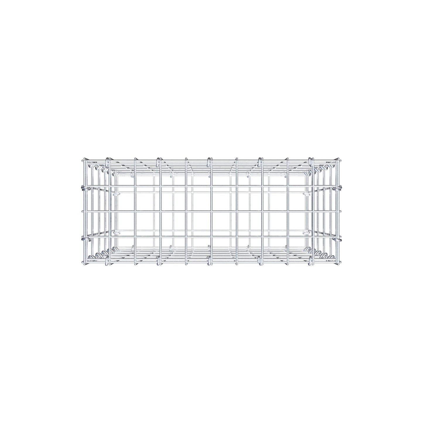 Schanskorf 50 cm x 50 cm x 20 cm (L x H x D), maaswijdte 5 cm x 10 cm, C-ring