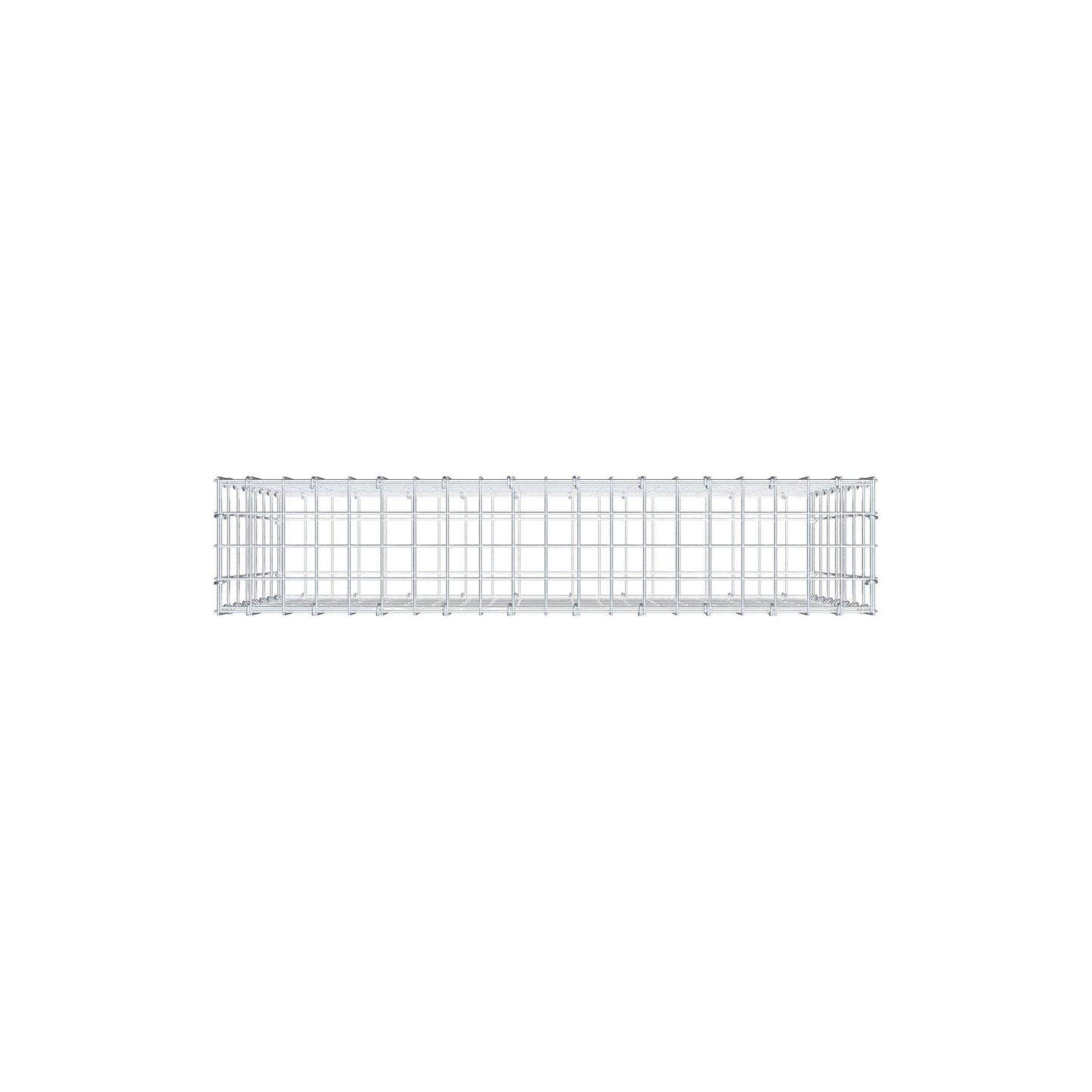 Schanskorf 100 cm x 70 cm x 20 cm (L x H x D), maaswijdte 5 cm x 10 cm, C-ring