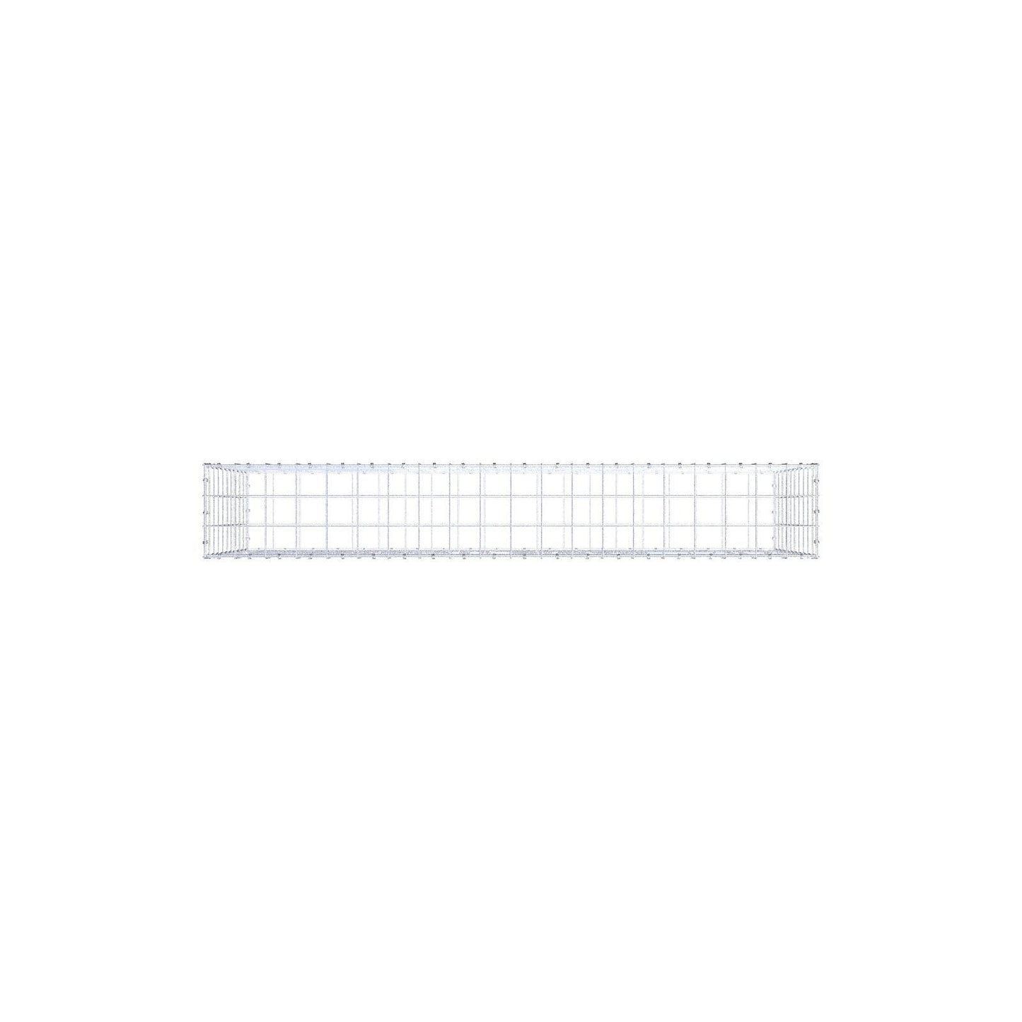 Schanskorf 200 cm x 100 cm x 30 cm (L x H x D), maaswijdte 10 x 10 cm, spiraalring