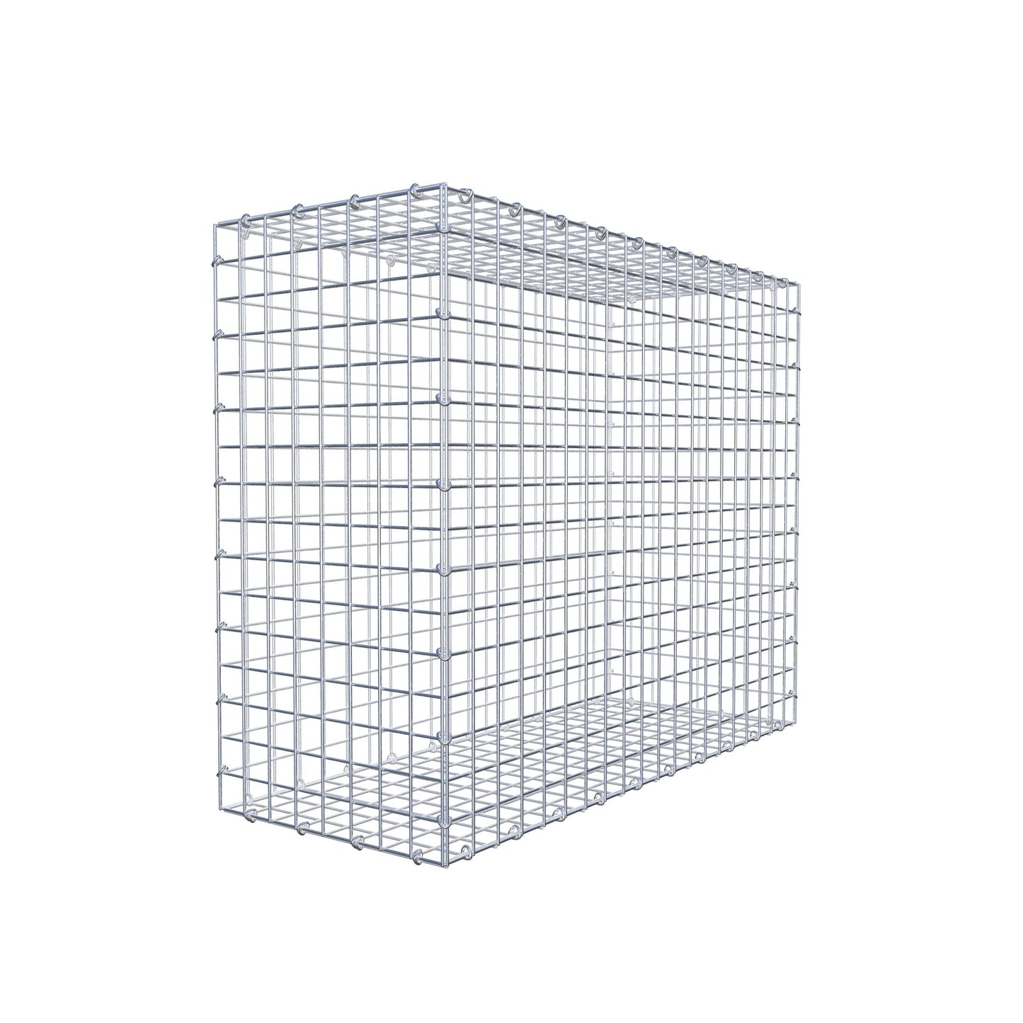 Gabião 100 cm x 80 cm x 40 cm (C x A x P), malhagem 5 cm x 5 cm, anel C