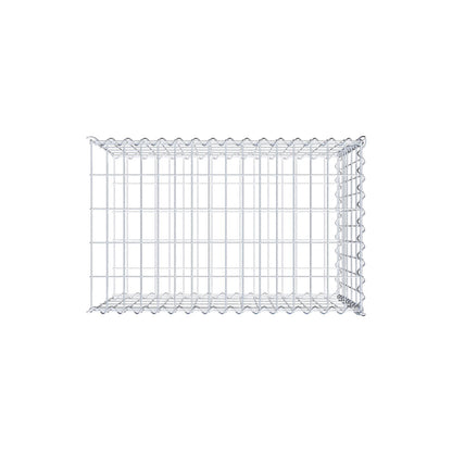 Add-on schanskorf type 2 80 cm x 50 cm x 50 cm (L x H x D), maaswijdte 5 cm x 10 cm, spiraalvormig