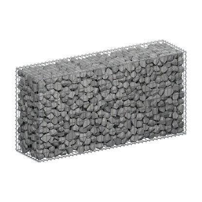 Gabion 200 cm x 100 cm x 50 cm (L x H x P), mailles 5 cm x 10 cm, spirale