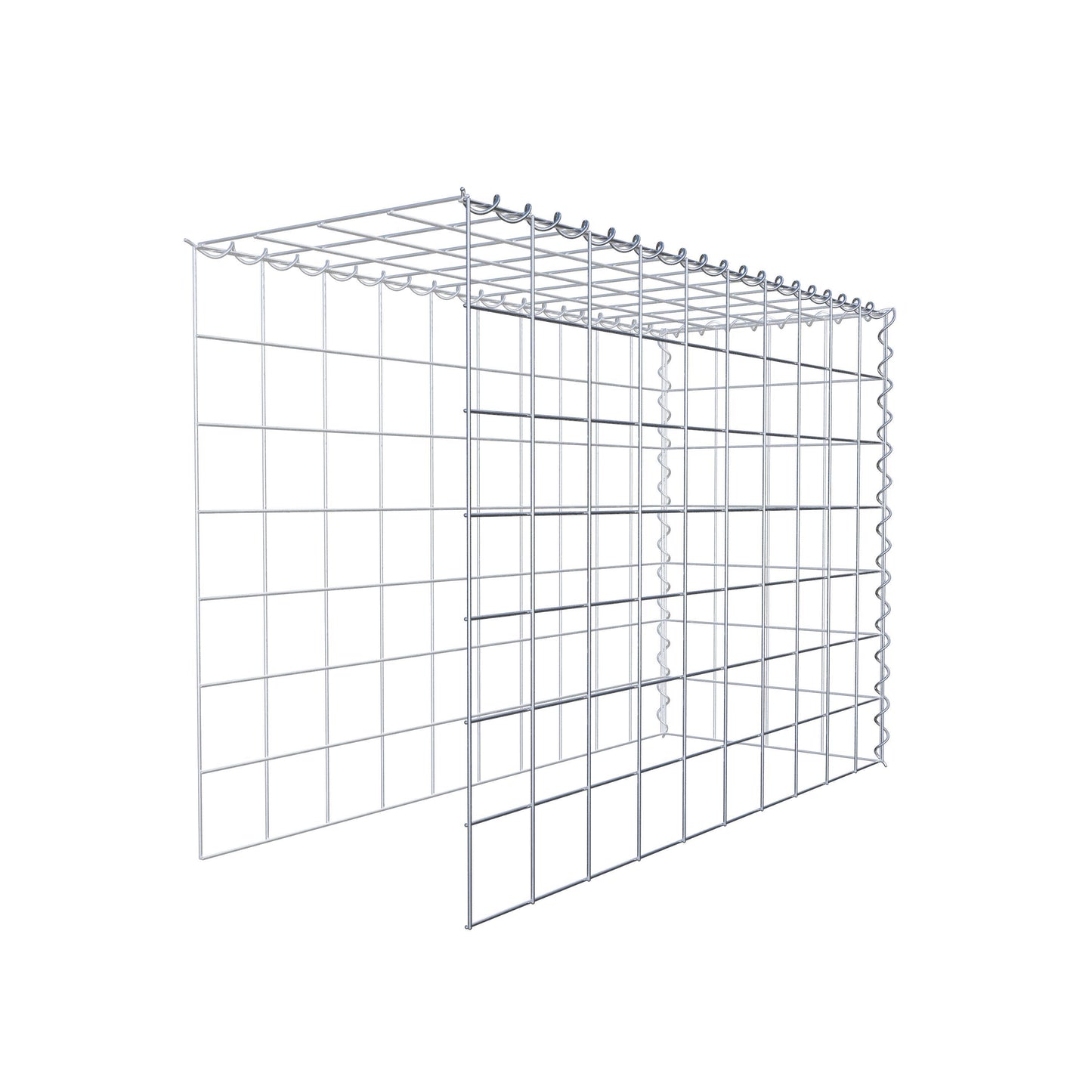 Add-on schanskorf type 4 100 cm x 70 cm x 40 cm (L x H x D), maaswijdte 10 cm x 10 cm, spiraal