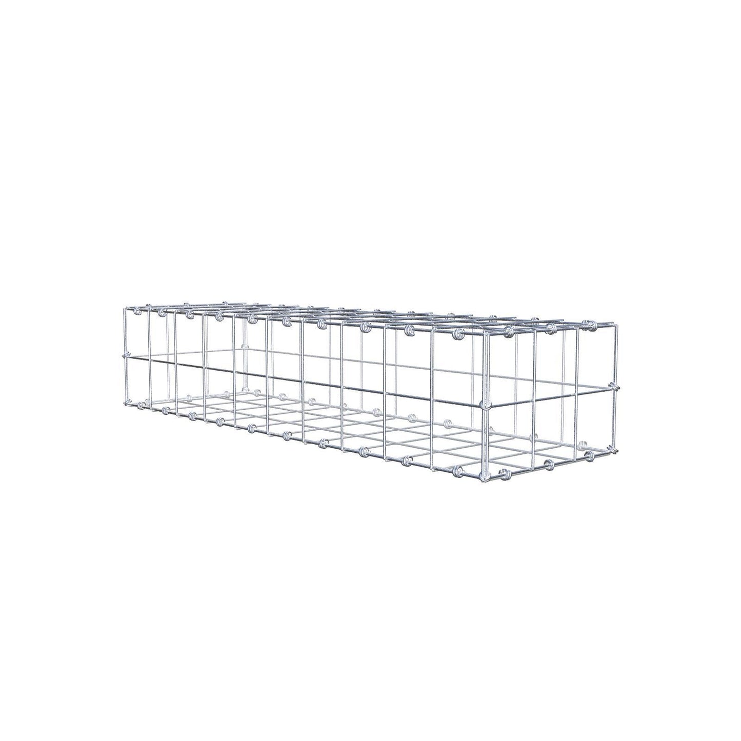 Schanskorf 100 cm x 20 cm x 30 cm (L x H x D), maaswijdte 10 x 10 cm, spiraalring