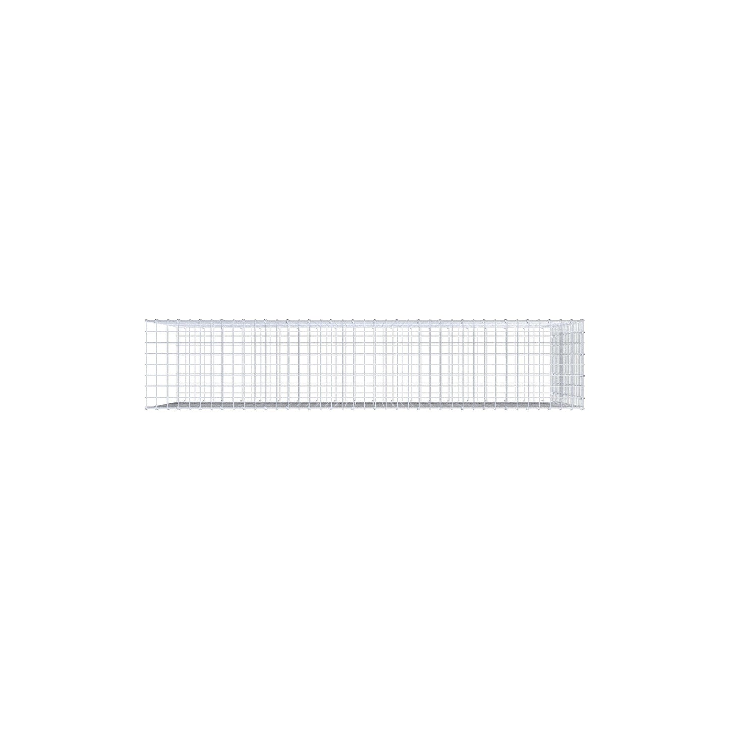Opzetpaal type 2 200 cm x 100 cm x 40 cm (L x H x D), maaswijdte 5 cm x 5 cm, C-ring