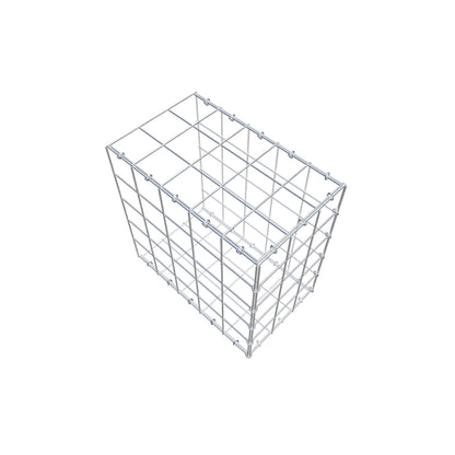 Anbaugabione Typ 2 50 cm x 50 cm x 30 cm (L x H x T), Maschenweite 10 cm x 10 cm, C-Ring