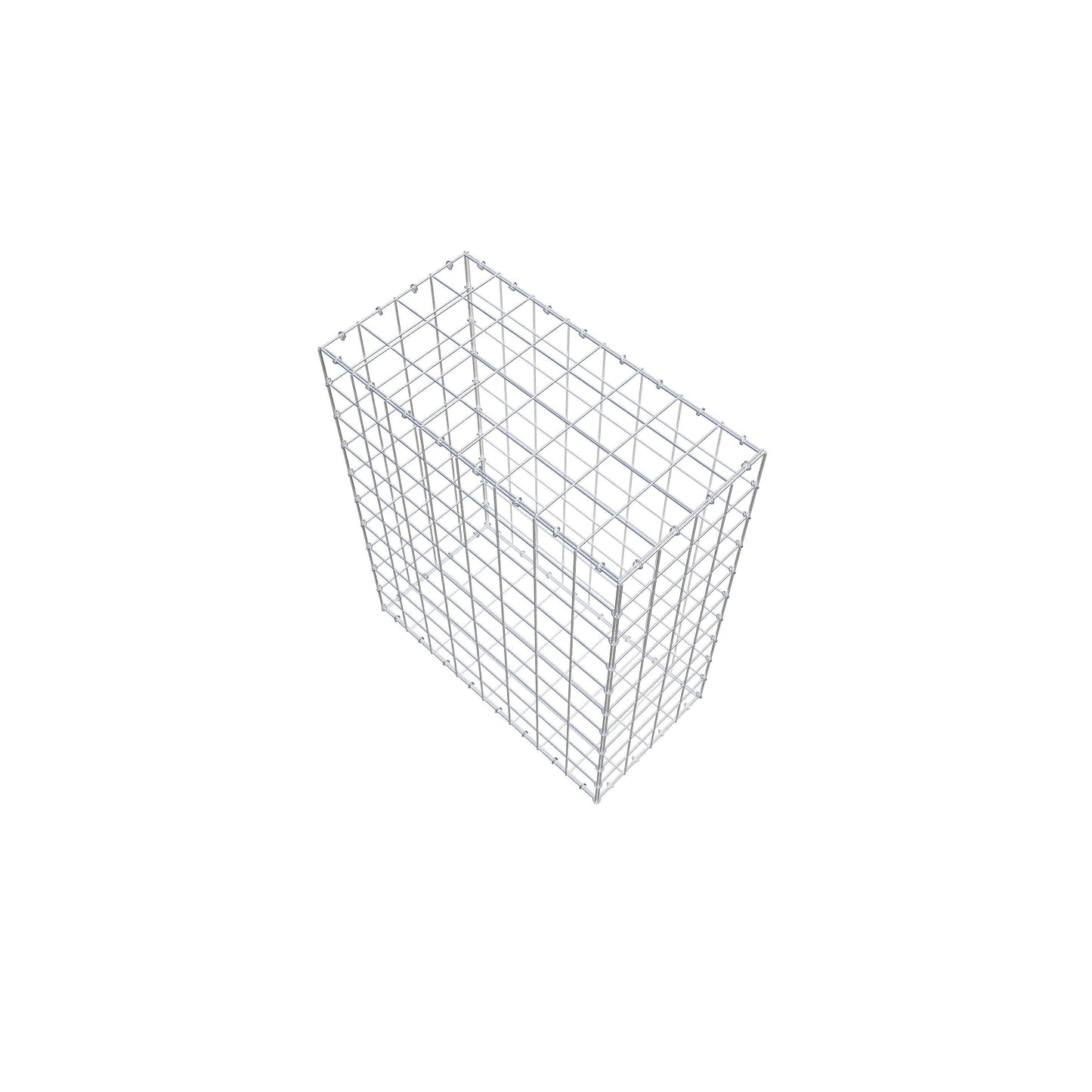 Gavión 100 cm x 80 cm x 40 cm (L x A x P), malla 10 cm x 10 cm, anillo en C