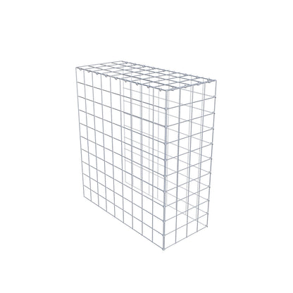 Gavión adicional tipo 4 100 cm x 90 cm x 40 cm (L x A x P), malla 10 cm x 10 cm, anillo en C
