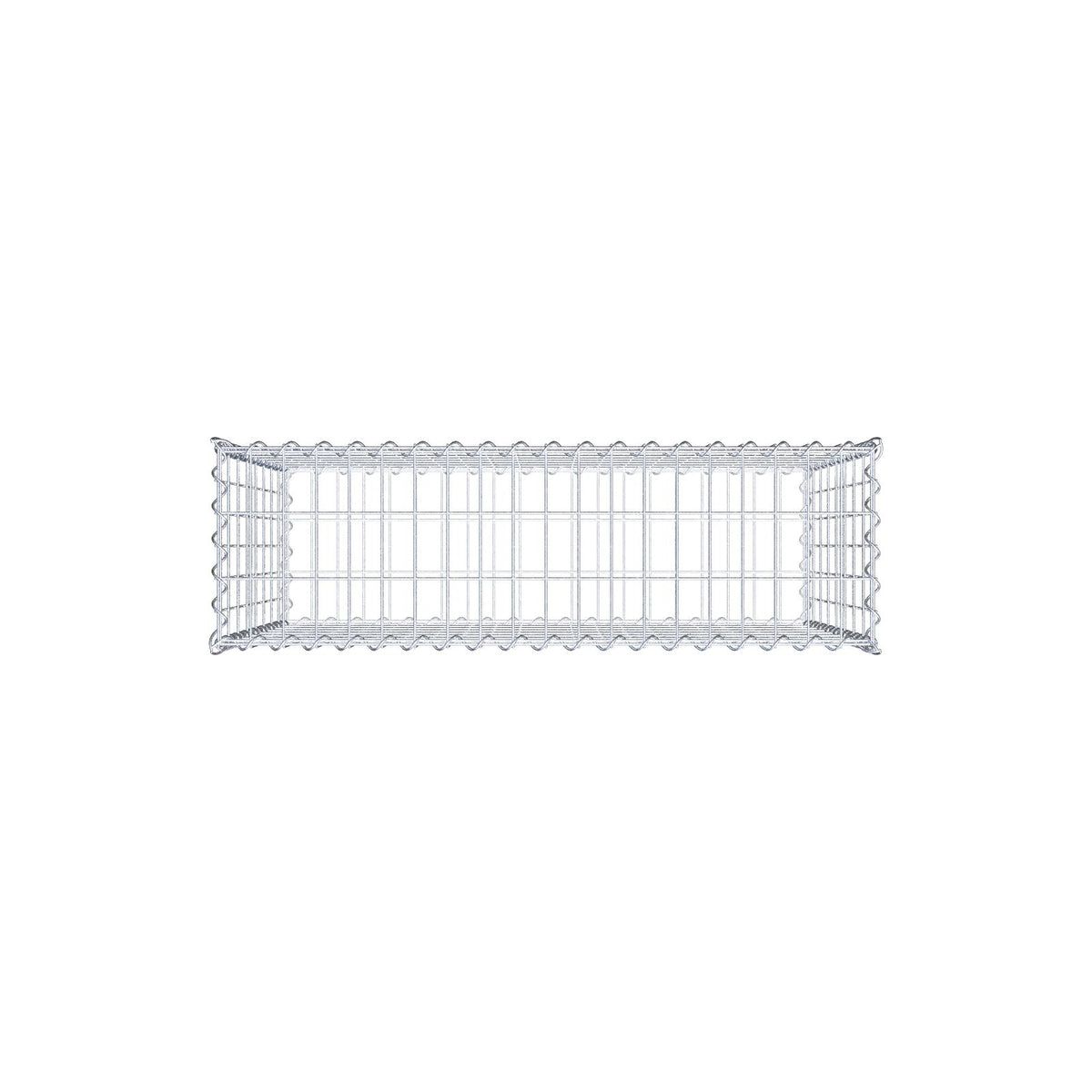 Gabion 100 cm x 80 cm x 30 cm (L x H x D), maskstorlek 5 cm x 10 cm, spiral