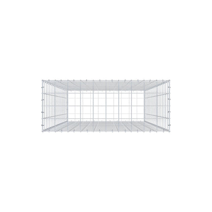 Schanskorf 200 cm x 100 cm x 40 cm (L x H x D), maaswijdte 10 cm x 10 cm, C-ring