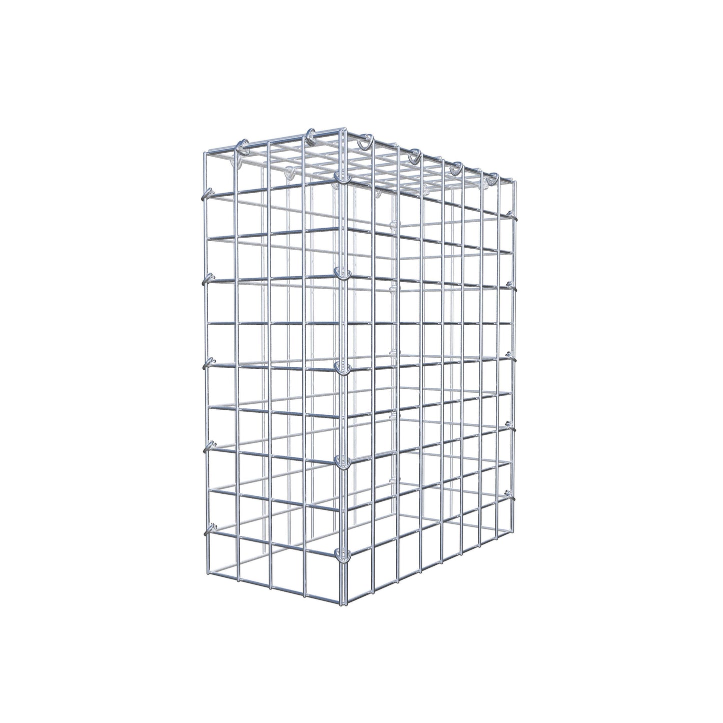 Monteret gabion type 3 50 cm x 40 cm x 20 cm (L x H x D), maskestørrelse 5 cm x 5 cm, C-ring