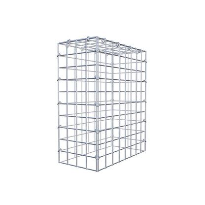 Monteret gabion type 3 50 cm x 40 cm x 20 cm (L x H x D), maskestørrelse 5 cm x 5 cm, C-ring