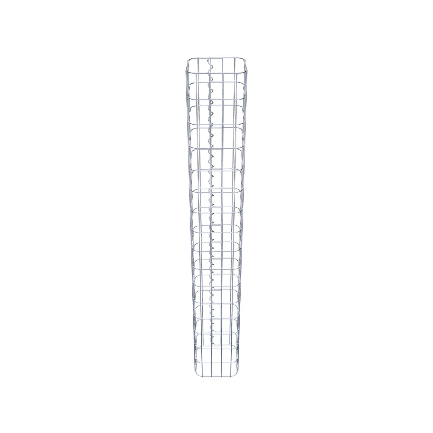 Schanskorfzuil, vierkant 22 cm x 22 cm, 160 cm hoog, MW 5 cm x 10 cm