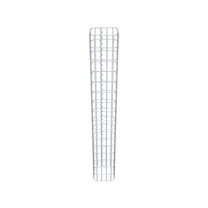 Schanskorfzuil, vierkant 22 cm x 22 cm, 160 cm hoog, MW 5 cm x 10 cm