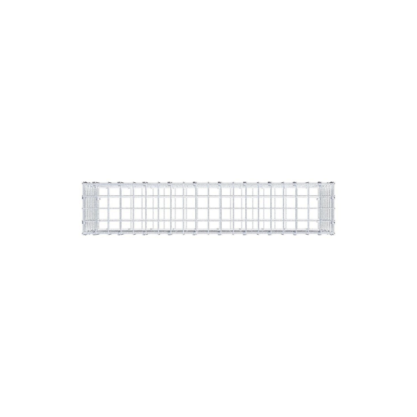 Schanskorf 100 cm x 40 cm x 20 cm (L x H x D), maaswijdte 5 x 5 cm, spiraalring