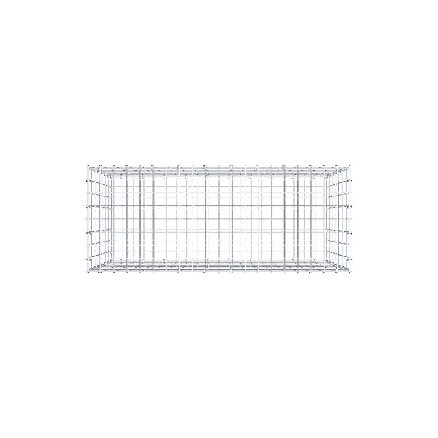 Gabion 100 cm x 70 cm x 40 cm (L x H x D), maskestørrelse 5 cm x 10 cm, C-ring