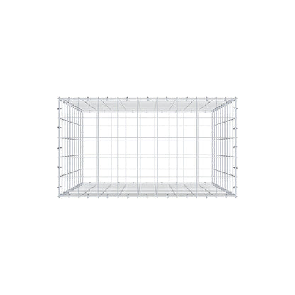 Gabion 100 cm x 90 cm x 50 cm (L x H x D), maskestørrelse 10 cm x 10 cm, C-ring