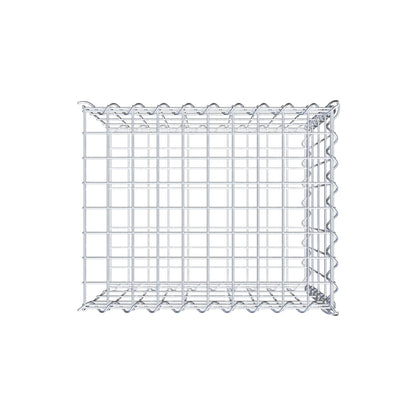 Gabião tipo 2 50 cm x 40 cm x 40 cm (C x A x P), malhagem 5 cm x 10 cm, espiral