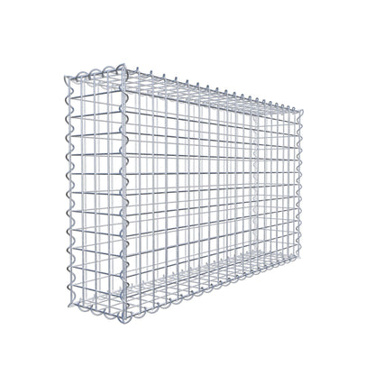 Gabion 100 cm x 60 cm x 20 cm (L x H x D), maskstorlek 5 cm x 5 cm, spiral