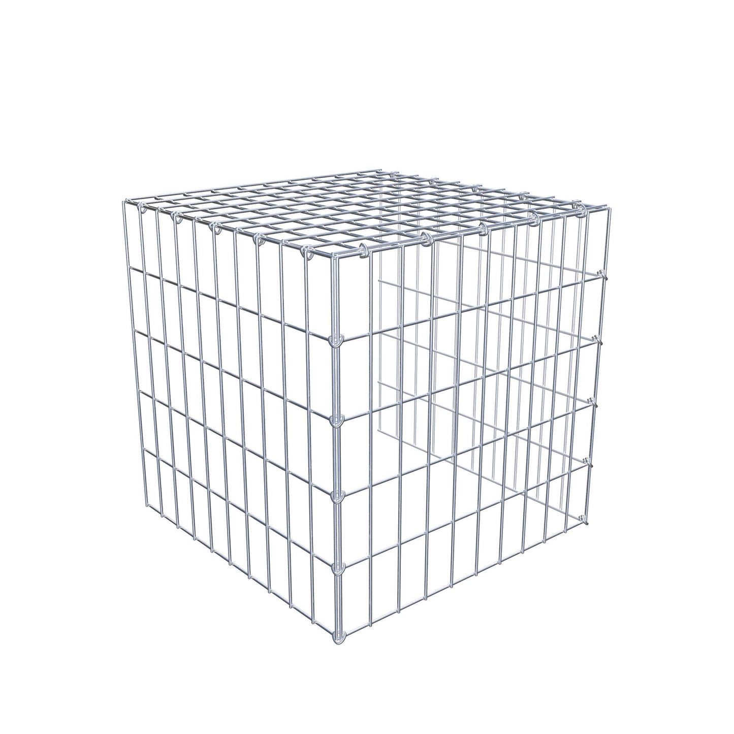 Extra gabion typ 4 50 cm x 50 cm x 50 cm (L x H x D), maskstorlek 5 cm x 10 cm, C-ring